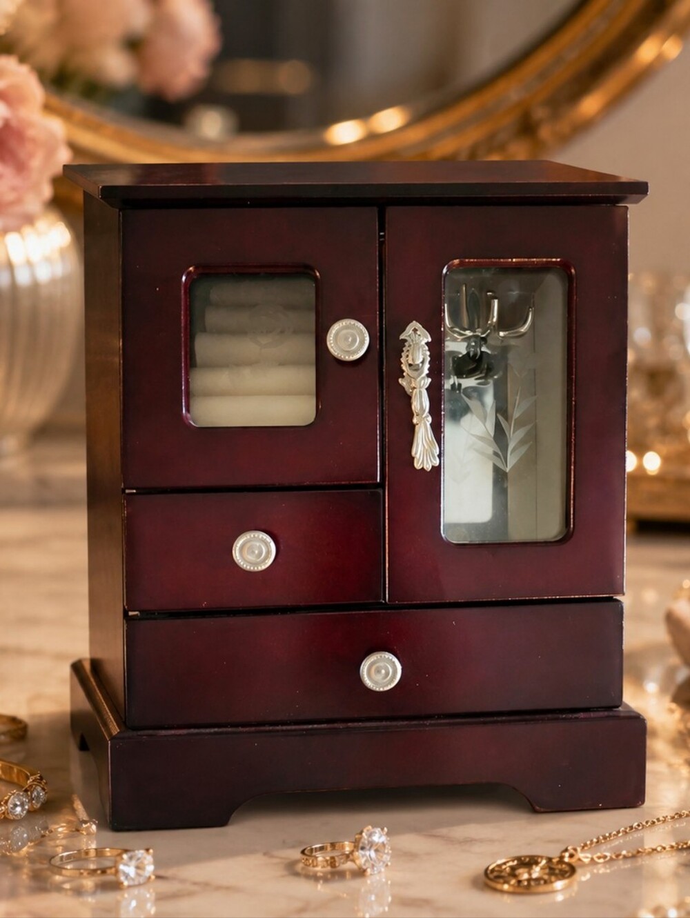 King Wood Ltd Company wooden jewelry cabinet box